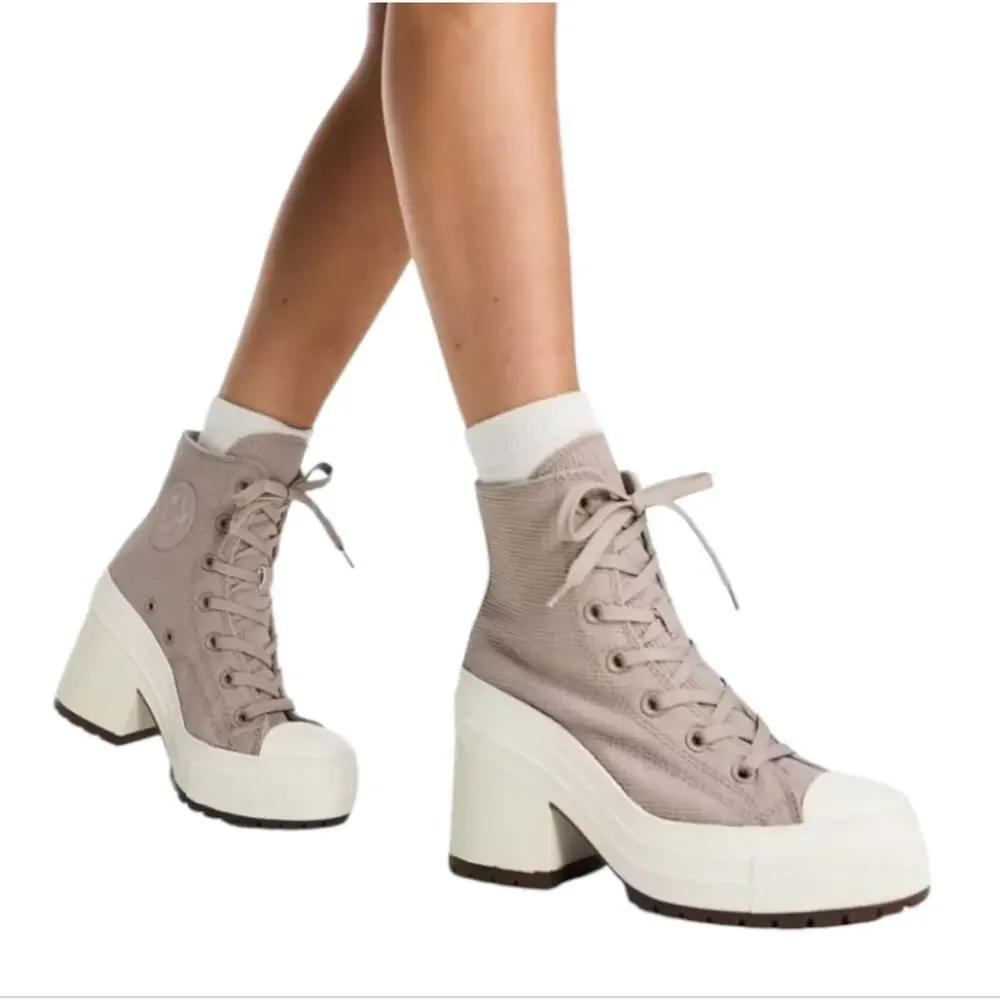 CONVERSE Chuck 70 De Luxe Heel Stone Gray Boots Shoes NEW Men's Size 10.5‎
